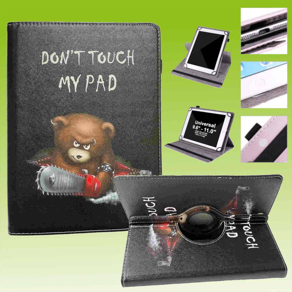 Für Lenovo Tablet Motiv Muster 360 Grad Rotation Tasche Kunst-Leder Hülle Etuis Cover Schutz Case Zubehör