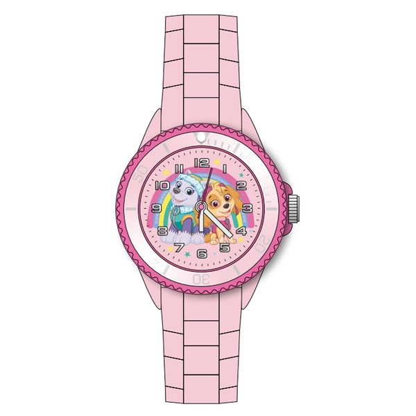 Paw Patrol Kinderarmbanduhr mit Silikonarmband 34 mm japanisches Quarzuhrwerk Kinderuhr Mädchen Rosa - 7-PP0176CA2 Ostergeschenk Paw Patrol Kinderarmbanduhr mit Silikonarmband 34 mm japanisches Quarzuhrwerk Kinderuhr Mädchen Rosa - 7-PP0176CA2 Ostergeschenk