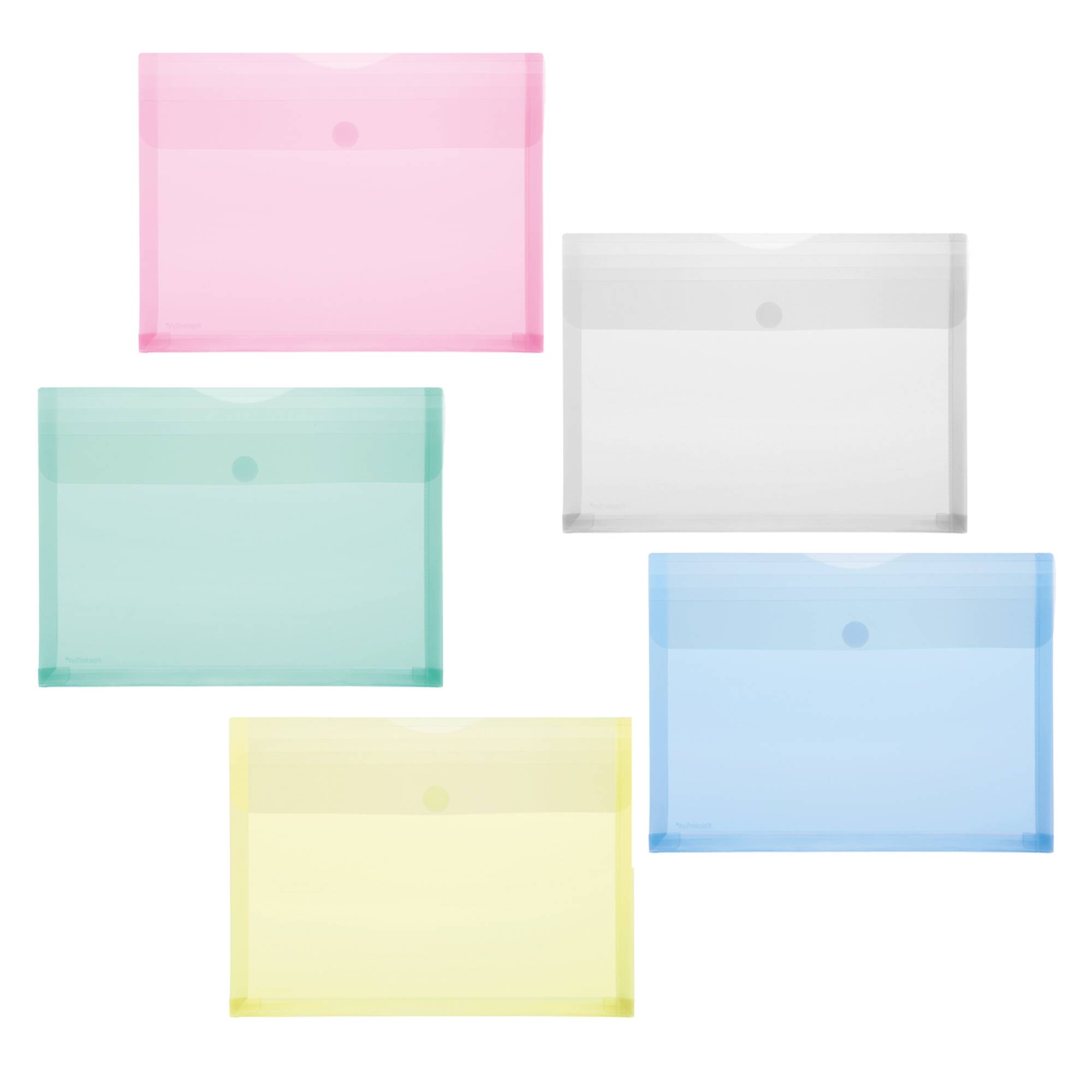 FolderSys Sichttasche 40105-94 DIN A4 farbig sortiert 10 St./Pack.