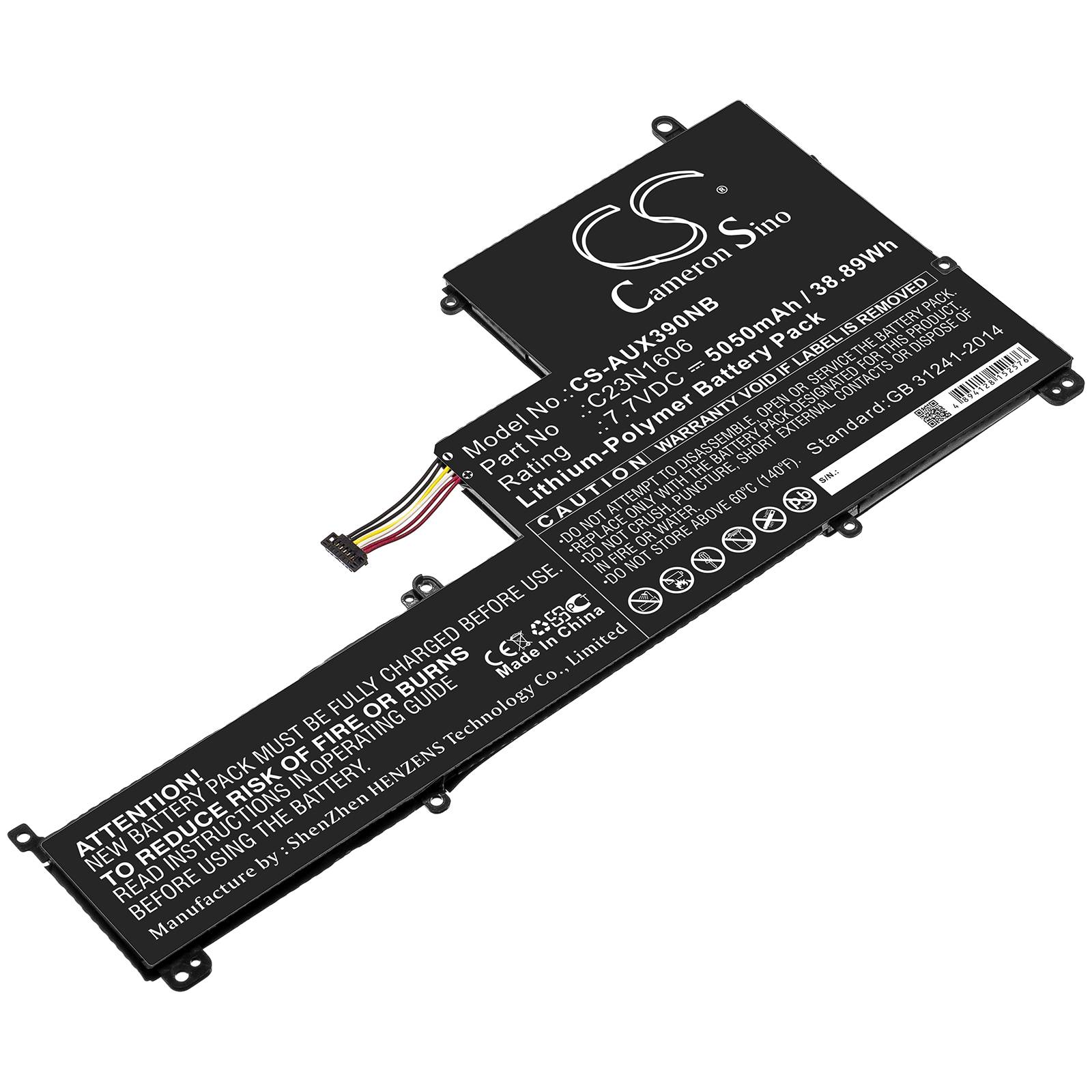Akku kompatibel mit Asus UX390UA-GS034T