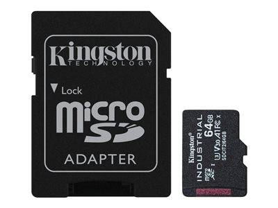KINGSTON 64GB microSDXC Industrial C10 Komponenten Speicher Flash-Speicher