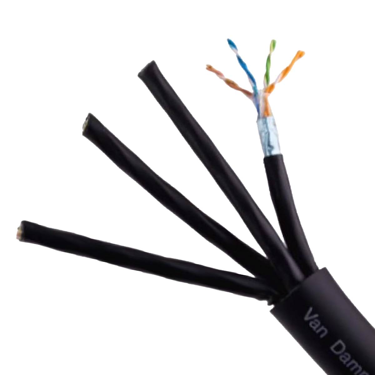 Van Damme TourCat 4 x Cat 6A solid F/UTP Multicore Netzwerkkabel Meterware