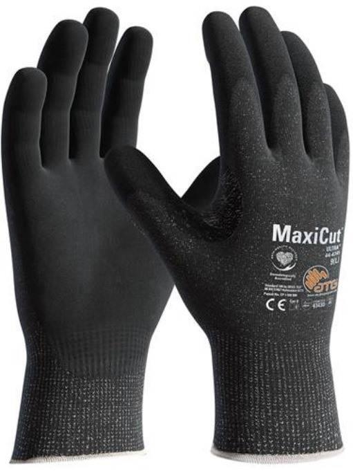 ATG® MaxiCut® Ultra™ Schnittschutz-Strickhandschuhe (44-4745D) hellgrau/schwarz<