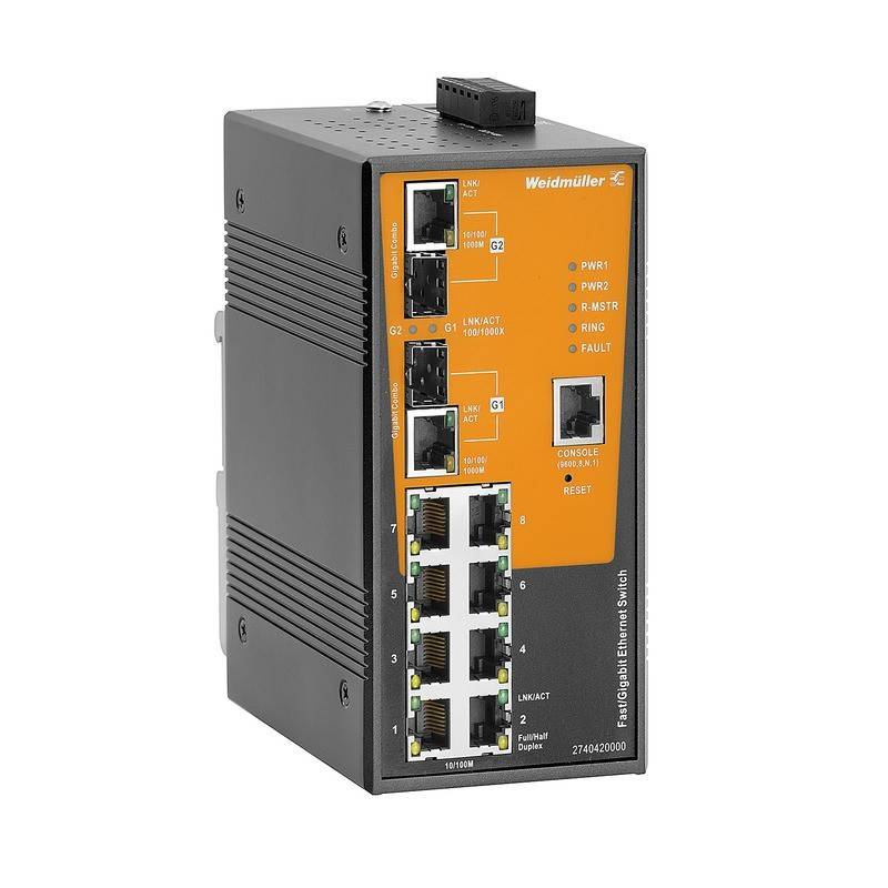 Weidmüller Netzwerk-Switch IE-SW-AL10M-8TX-2GC