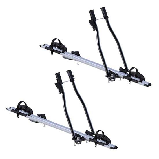 2x Fahrradträger SAGITTAR + Alu Dachträger RB003 kompatibel mit Bmw X1 (F48) (5Türer) ab 2015