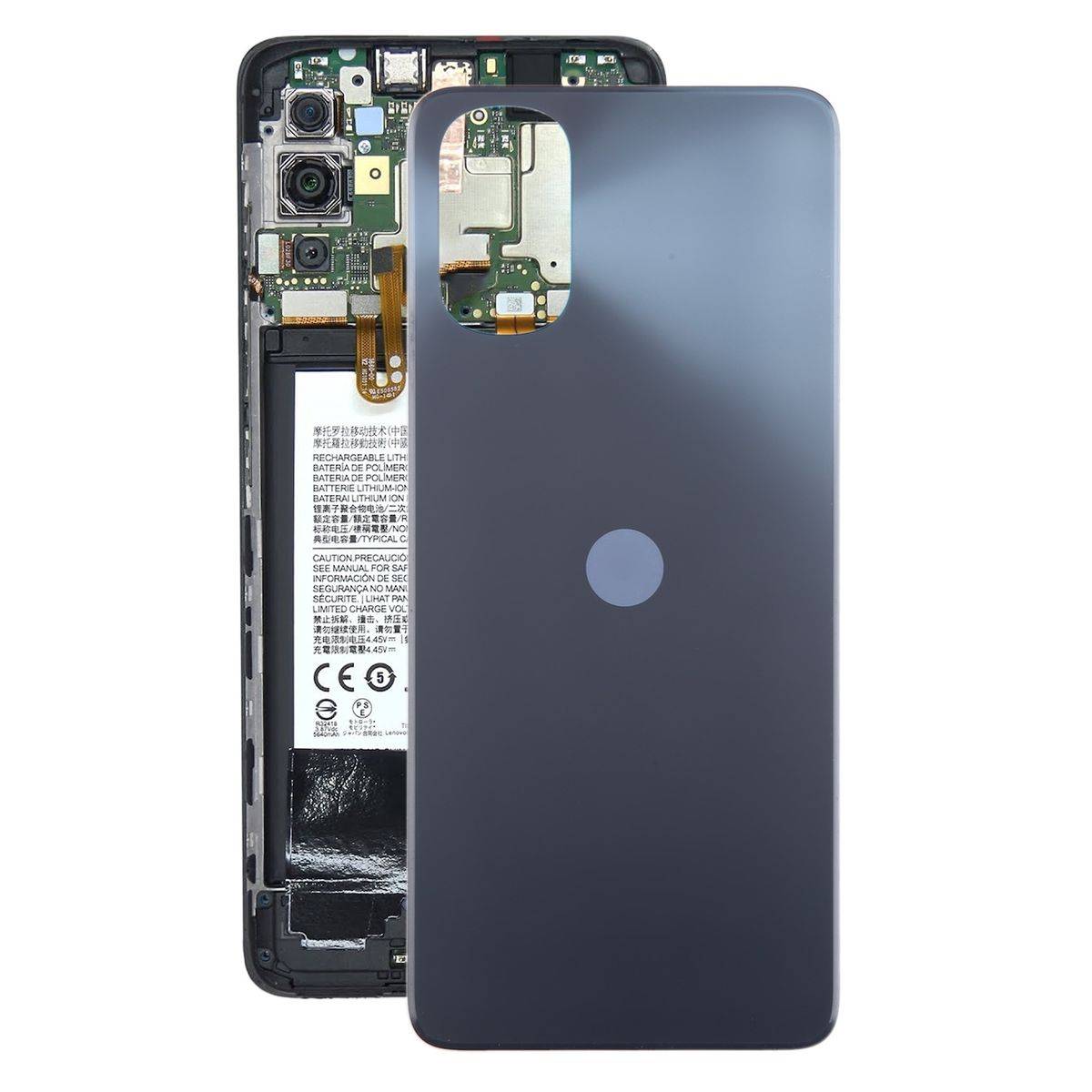 Für Motorola Moto E32 Akkudeckel Battery Back Cover Ersatzteil Reparatur Grau