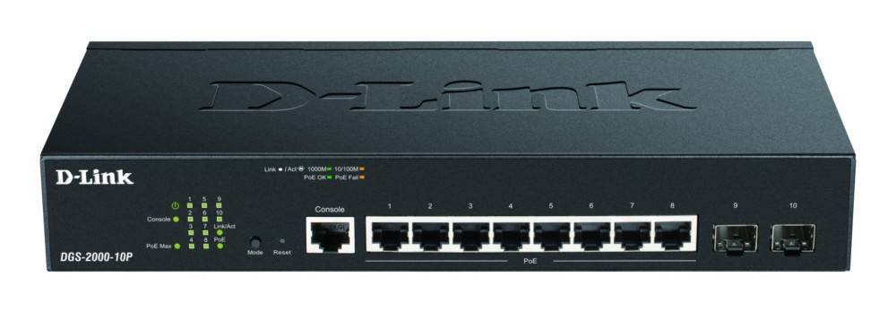 DLink Deutschland 10-Port Gigabit Switch DGS-2000-10P