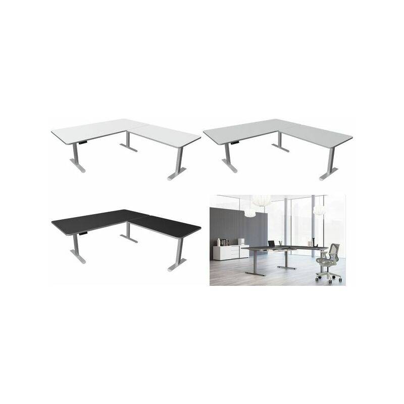 kerkmann Sitz-Steh-Schreibtisch Move 3 Premium mit Anbau