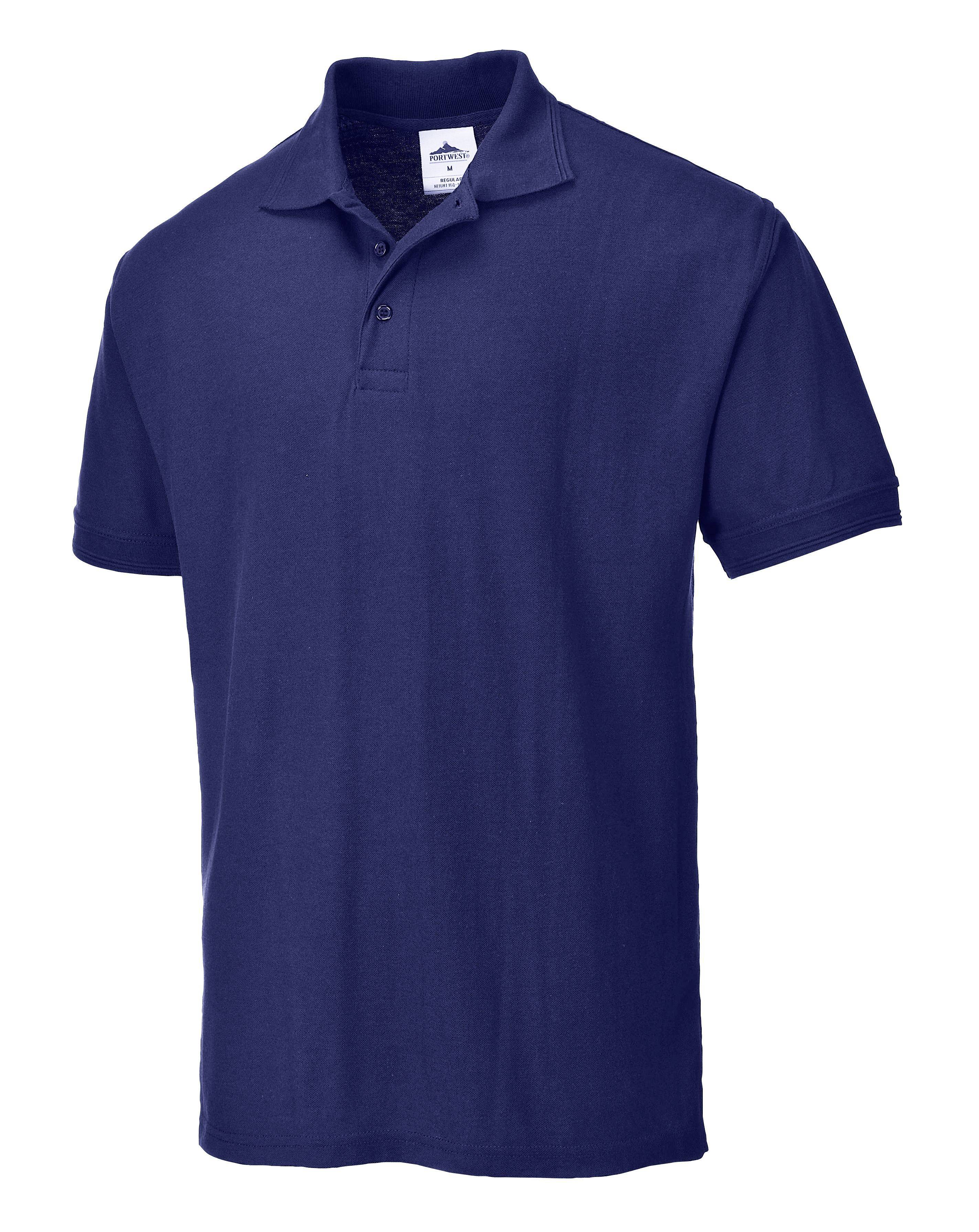 Portwest Herren Naples Polo-Shirt Farbe: Marine Blau Gr. 4XL