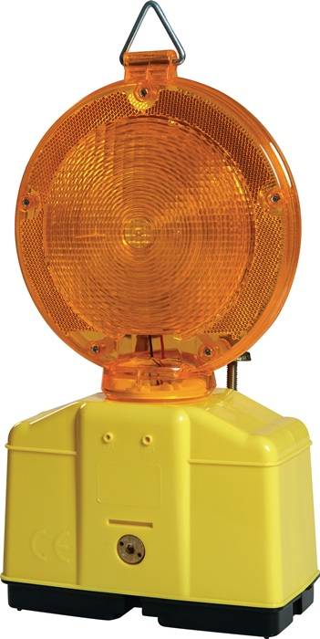 NOW Baustellenwarnleuchte gelb doppelseitiger Lichtaustritt