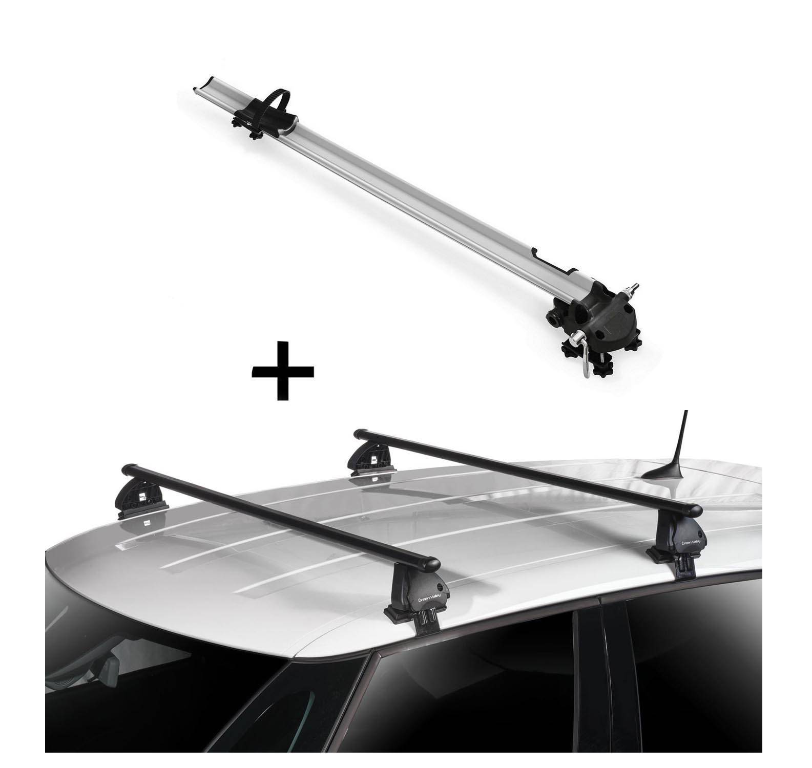 Fahrradträger Bike Pro + Dachträger VDP EVO Stahl kompatibel mit für Suzuki Alto (CA-CL-HA) 5 Türer 1986-2002