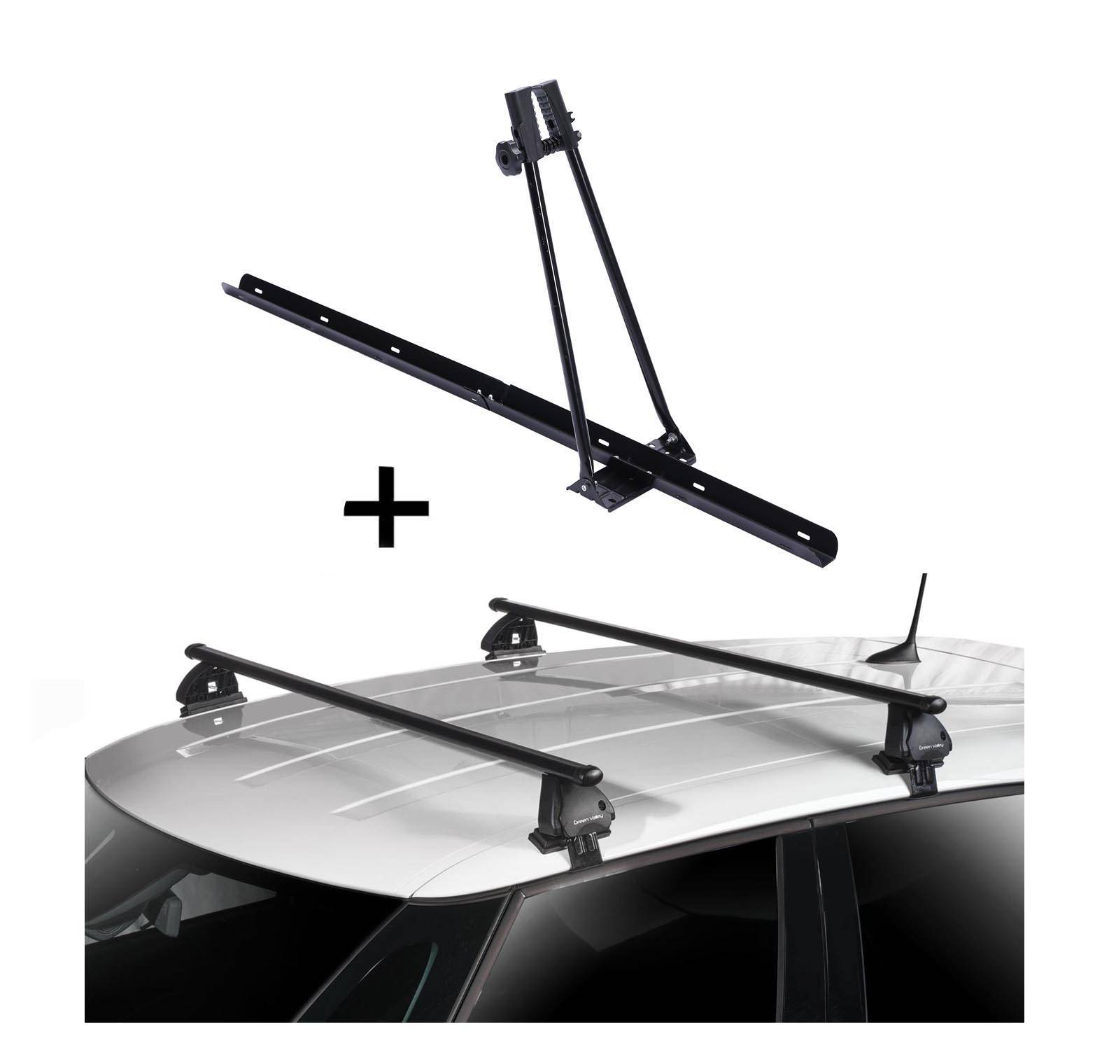 Fahrradträger ORION + Dachträger VDP EVO Stahl kompatibel mit für Toyota Urban Cruiser 5 Türer 2009-2014