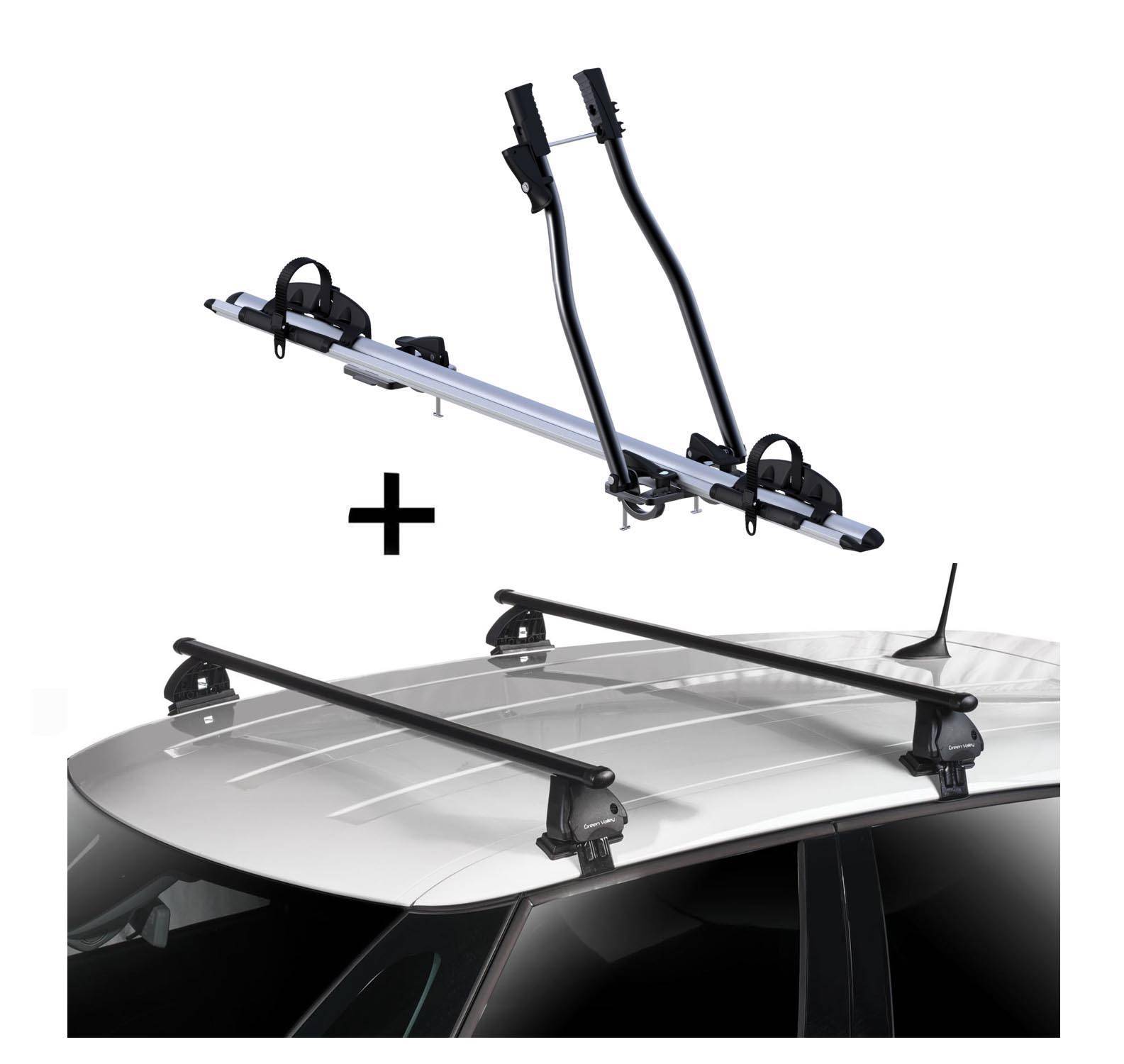 Fahrradträger SAGITTAR + Dachträger VDP EVO Stahl kompatibel mit für Citroen Xantia 5 Türer 1993-1998