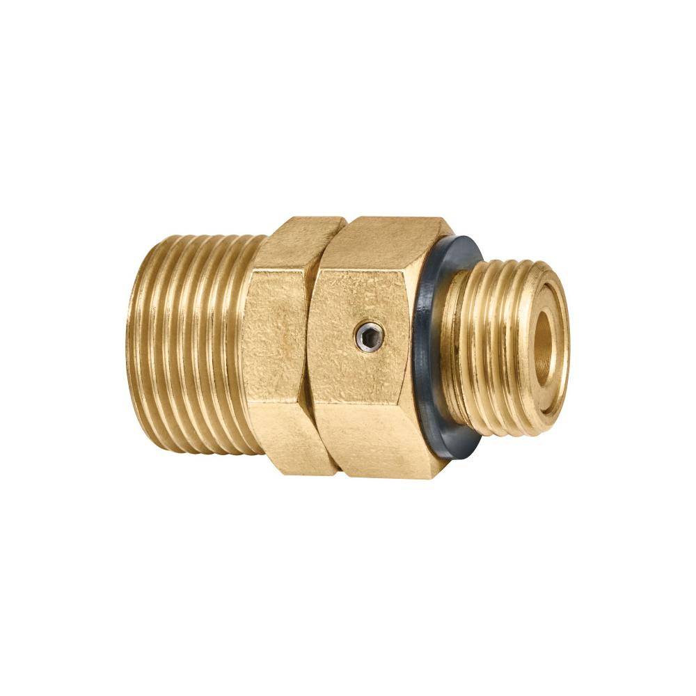 GEKA® Drehnippel K für Trinkwasser - Messing - AG G1/2 auf AG G3/4 - VE 1 Stück - Preis per Stück