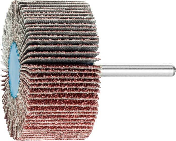 PFERD 44509046 Fächerschleifer Ø60xHmm K.40 Alu.Schaft-D.6mm PFERD Korund A ·