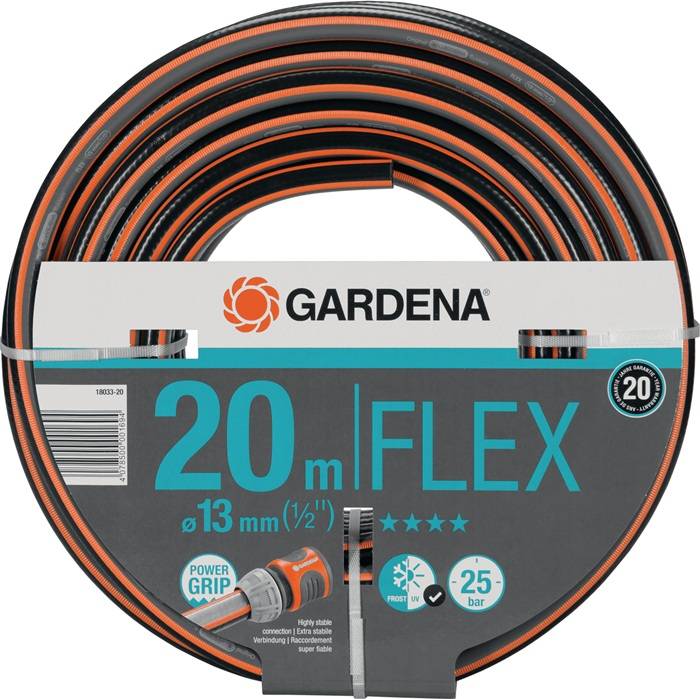 GARDENA Wasserschlauch FLEX L.20m ID 13mm GARDENA hochwertiges Kreuzgew?ebe