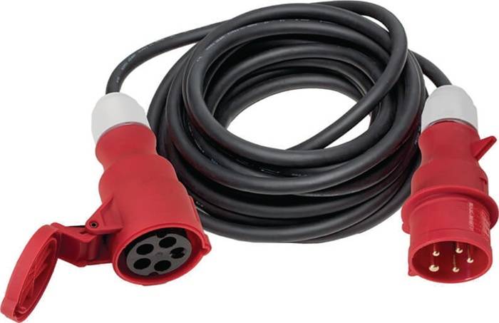 WEINGÄRTNER 04130 CEE-Verlängerung m.Phasenwendestecker 32 A 400 V 10m H07RN-F 5