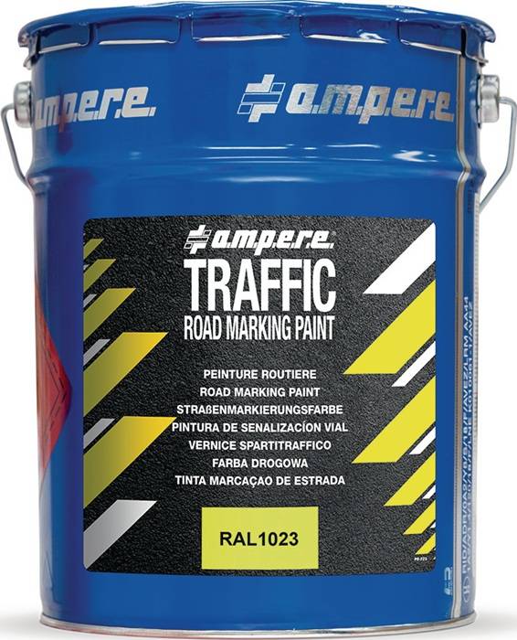 AMPERE 10625 Straßenmarkierungsfarbe Traffic Road Marking Paint 5kg gelb AMPERE