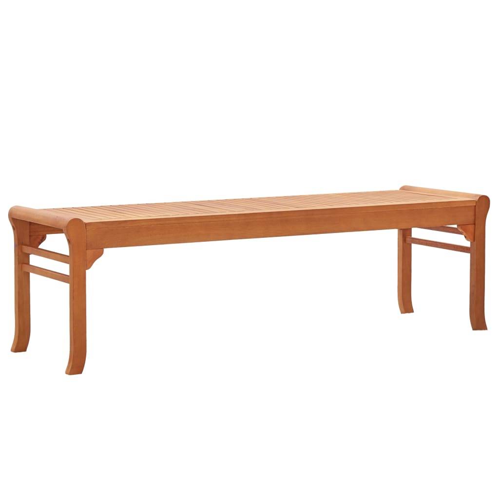 vidaXL Gartenbank 3-Sitzer 150 cm Massivholz Eukalyptus
