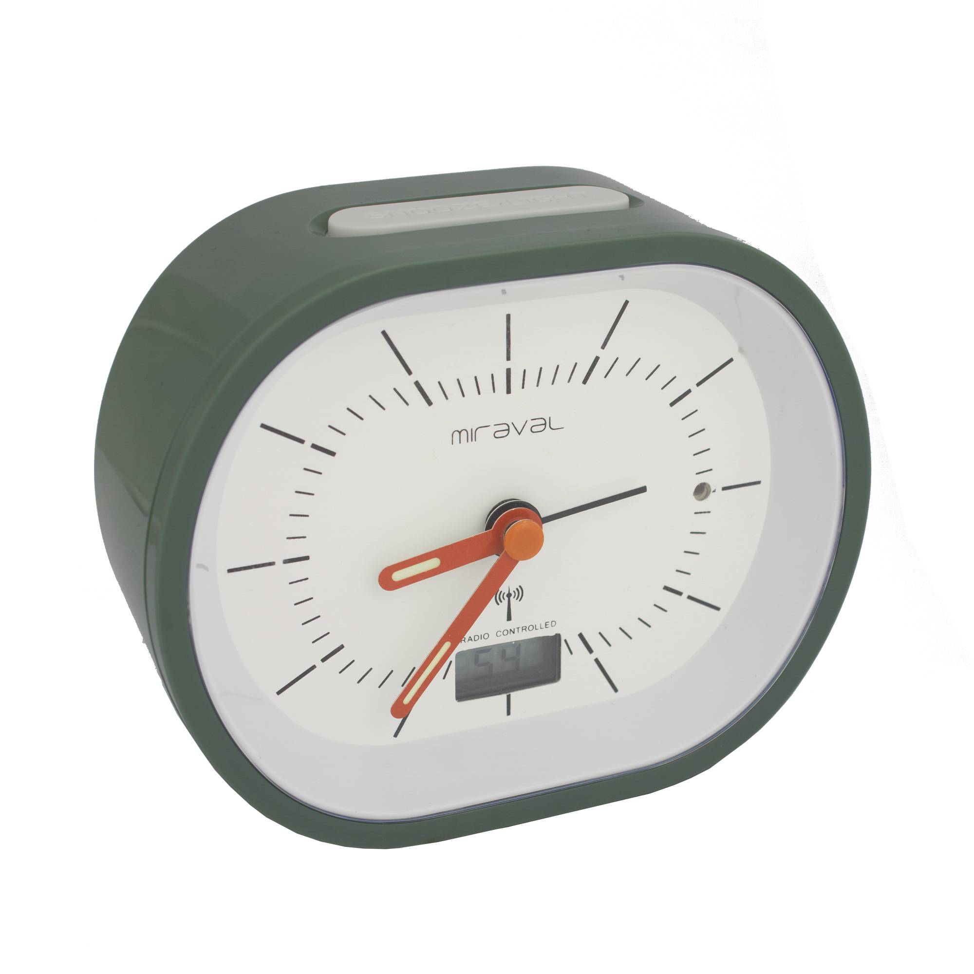 Miraval Funkwecker mit Digitaler Datumsanzeige Temperatur Geräuschlos Reisewecker Quarzwecker kein Ticken - 4-MV1021-2