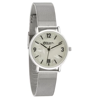 Miraval Danebarmbanduhr mit Datumsanzeige Edelstahlarmband 33 mm japanisches Quarzuhwerk Schwarz 16 mm breit Mineralglas - 2-MV0222-3 Miraval Danebarmbanduhr mit Datumsanzeige Edelstahlarmband 33 mm japanisches Quarzuhwerk Schwarz 16 mm breit Mineralglas - 2-MV0222-3