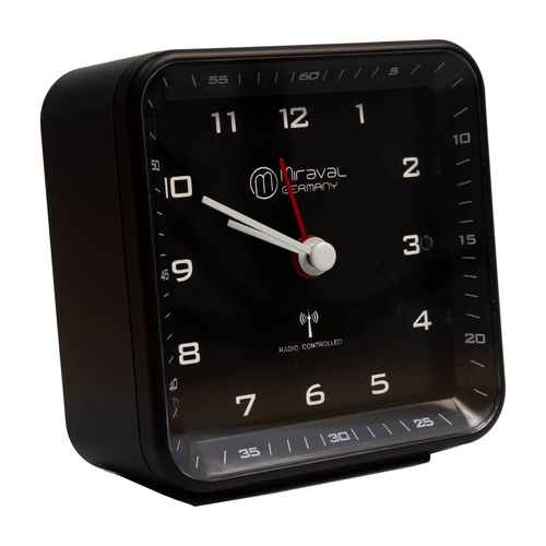 Miraval Funkwecker Premiumline DCF77 Funkwecker Reisewecker Analoger Wecker geräuschlos kein Ticken Design Funkwecker Miraval Funkwecker Premiumline DCF77 Funkwecker Reisewecker Analoger Wecker geräuschlos kein Ticken Design Funkwecker