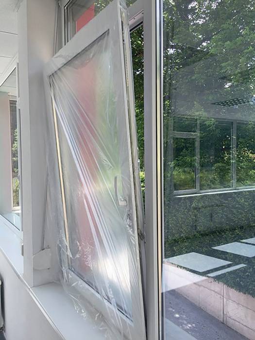 KIRCHNER FSH125160.1 Schutzhülle Simproflex Fensterschutz B.125cm transp.L.160cm