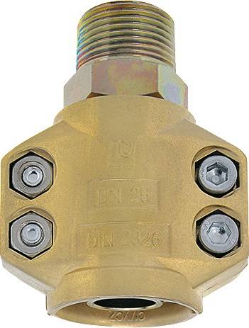 TEGUMA 5431013060 Dampfschlaucharmatur STA verz.u.gelb passiviert Schl.-Gr.13mm