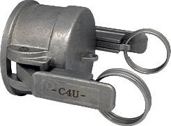 TEGUMA 5608038000 Hebelarmkupplung Safe-Lock Kamlok Typ DC Edelstahl (1.4408) 47