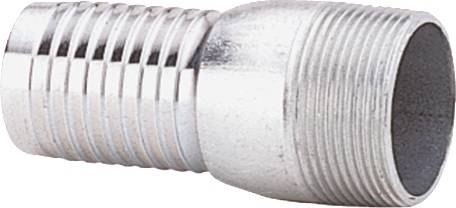 TEGUMA 5340038038 Schlauchstutzen Verzinkter STA Schl.-Gr.38mm AG 1.1/2 Zoll TEG