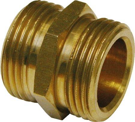 TEGUMA 5322019019 Doppelnippel MS AG 3/4 Zoll TEGUMA Mit beiderseits Außengew