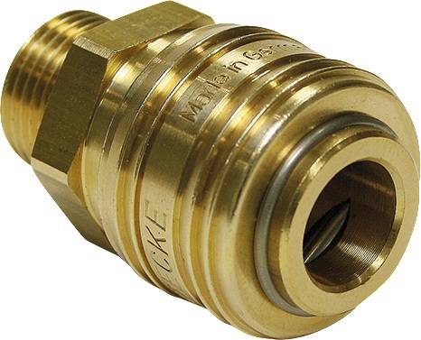 TEGUMA 5235006000 Schnellverschlusskupplung BSPP-Gewinde/G-Gewinde m.AG MessingN