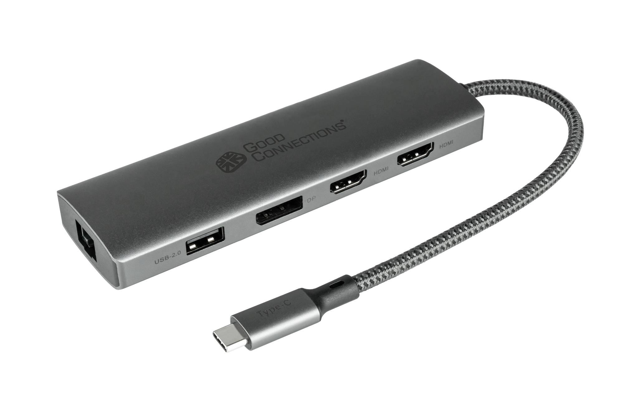 Good Connections USB-C-Hub (10-Port) anthrazit