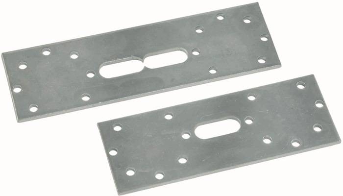 MULTITUBO 70218 Halteplatte 70218 aus Stahl verzinkt, doppelt 100mm 100mm aus St
