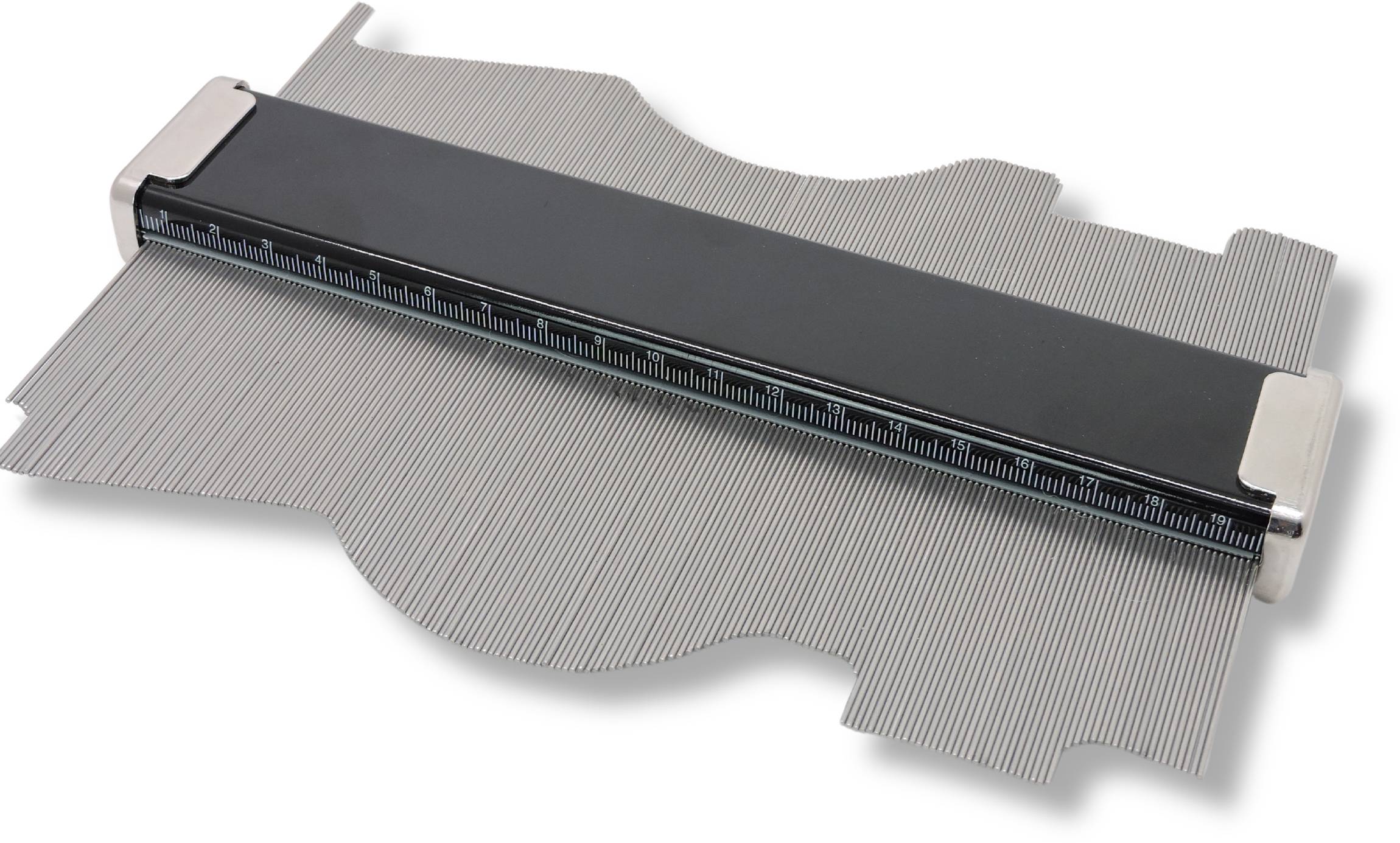 Shinwa 44601 Konturenlehre C, 200mm, hochwertige Kopierlehre aus Edelstahl