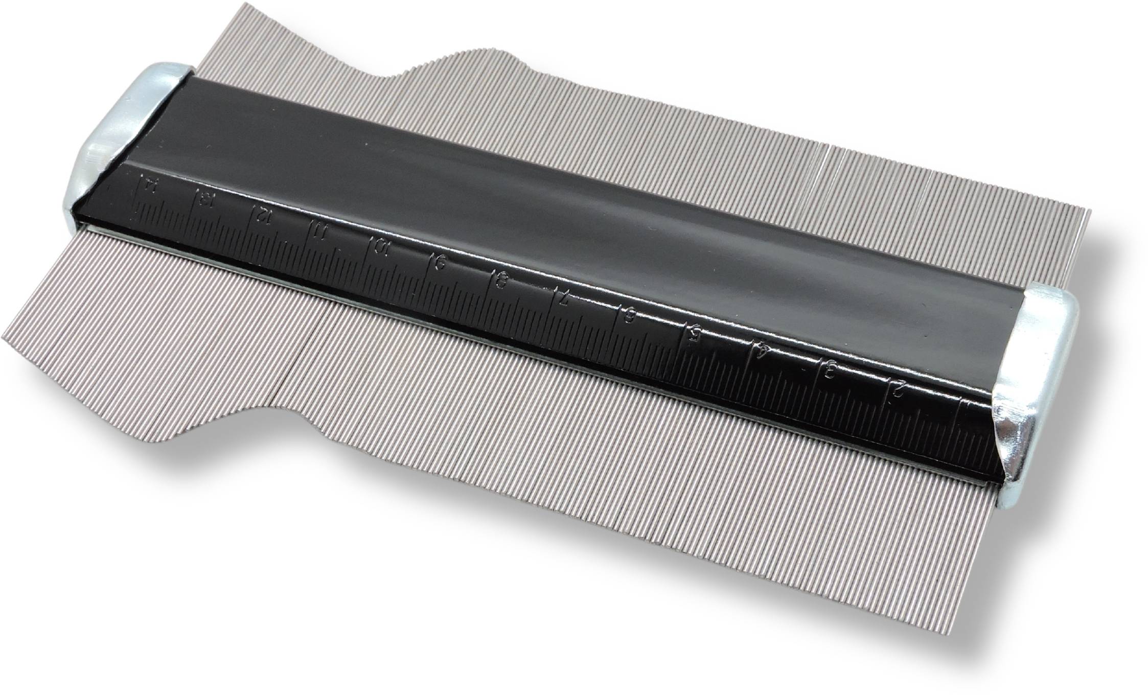 Shinwa 45002 Konturenlehre A, 150 mm, hochwertige Kopierlehre aus Edelstahl