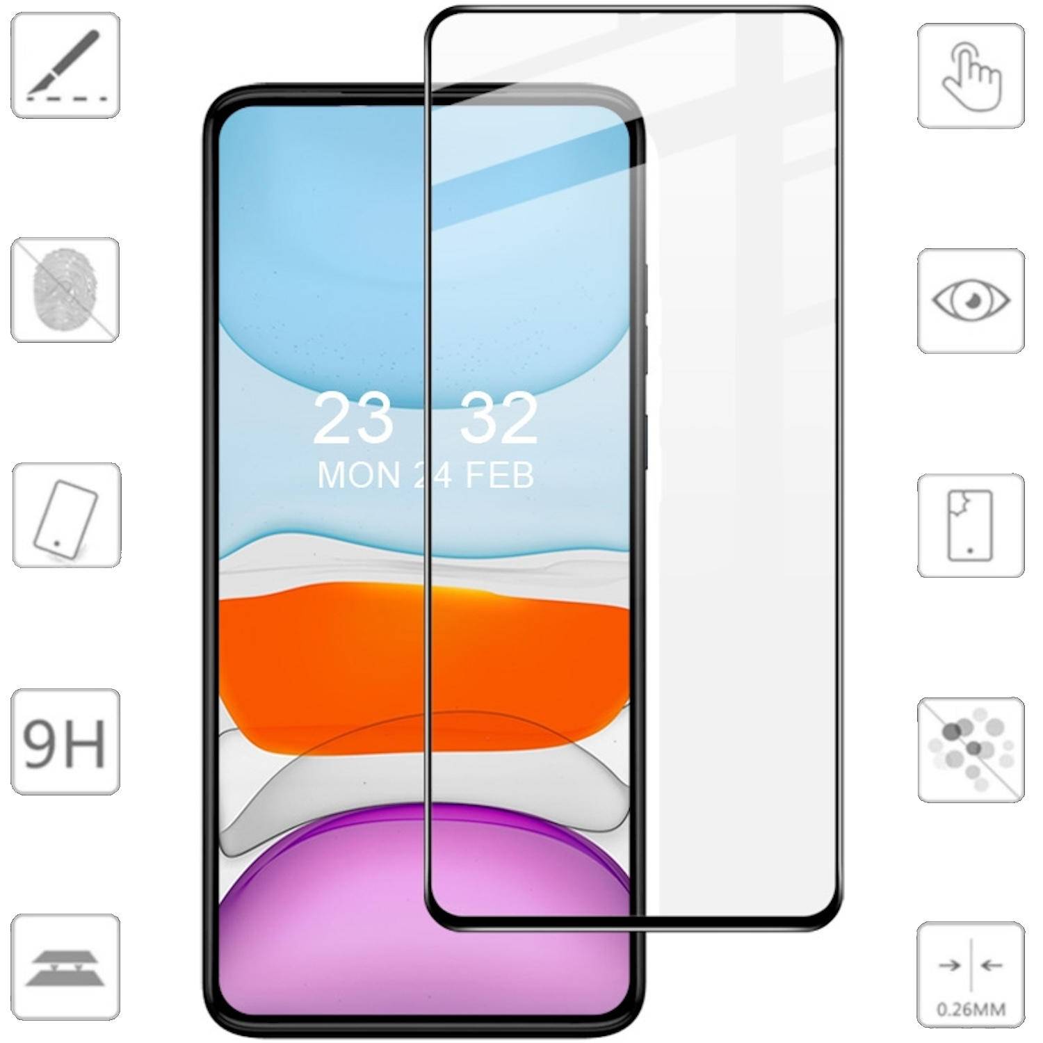 Für Motorola Moto G84 5G 1x 3D Premium 0,3mm LCD H9 Schutz Hart Glas