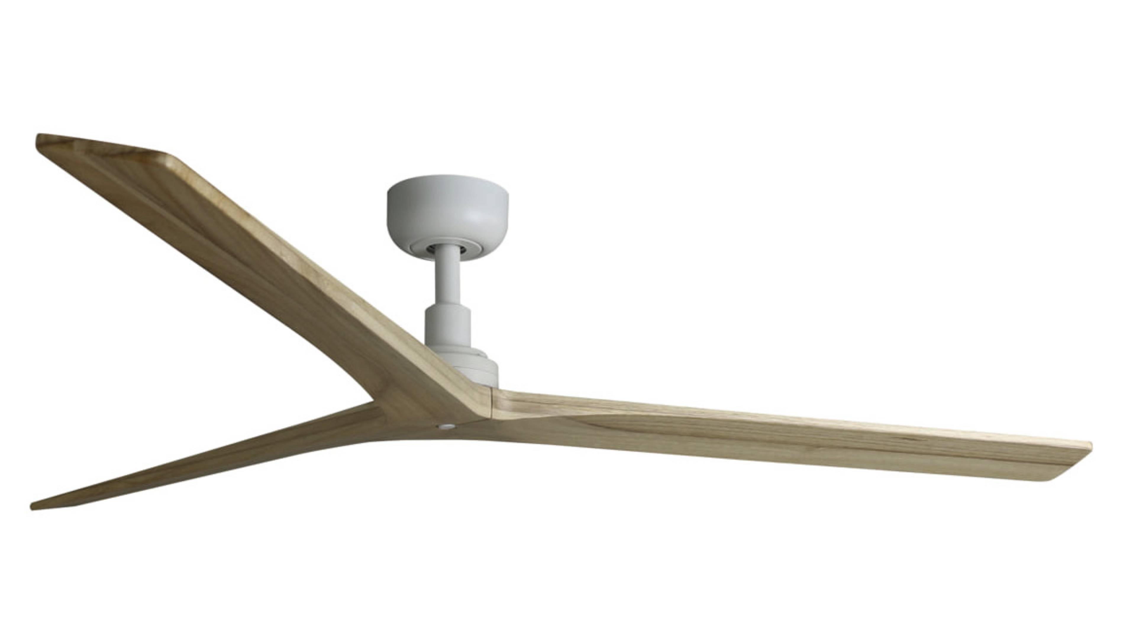 DC Deckenventilator Klim L Weiß-Kiefer mit Fernbedienung