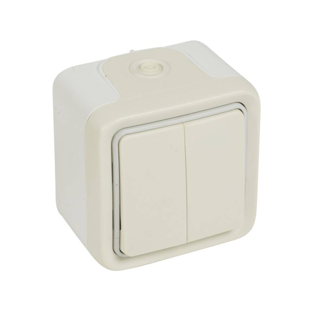 Legrand Doppeltaster ws 2.Schlie. Legrand 069765