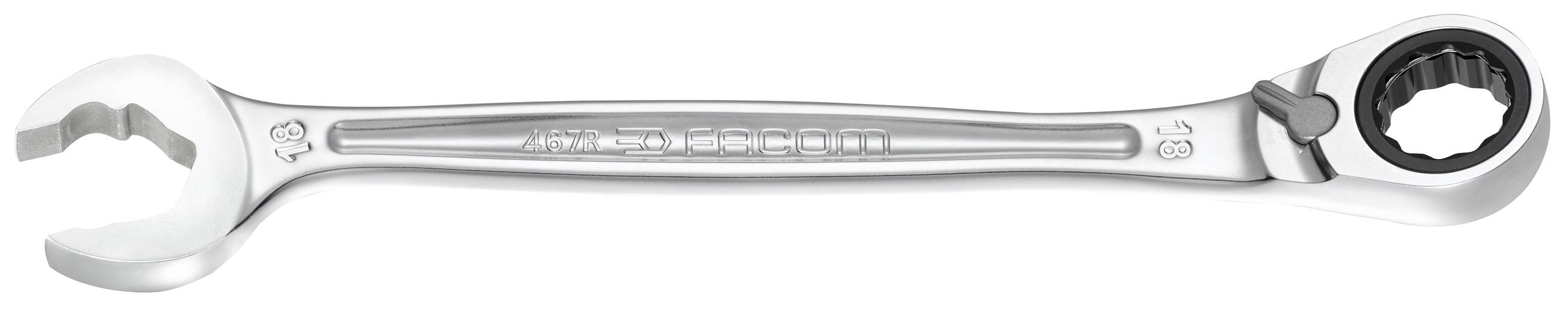 Facom 467BR.18 Duo-Knarren-Ring-Maulschluessel 18 mm