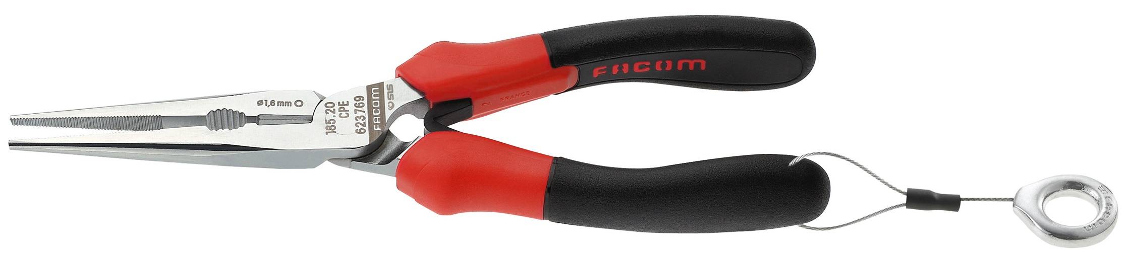 Facom 185.20CPESLS Flachrundzange SLS 200mm