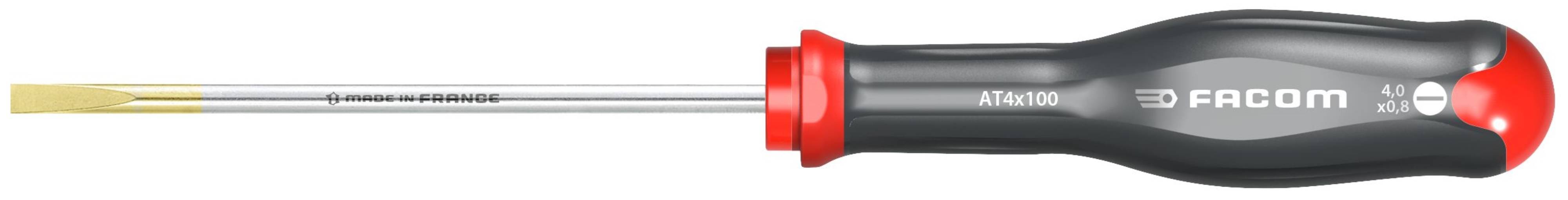 Facom AT4X100 Schraubendreher PROTWIST Schlitz 4 mm