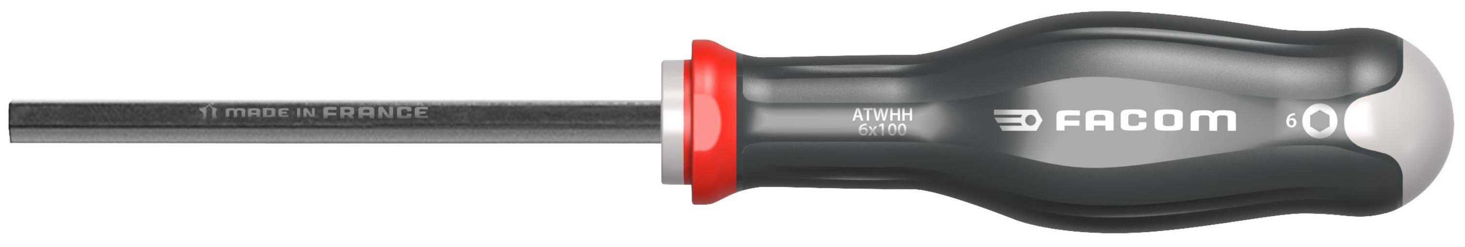 Facom ATWHH6X100 Stiftschluessel 6-Kant mit Griff 6 mm