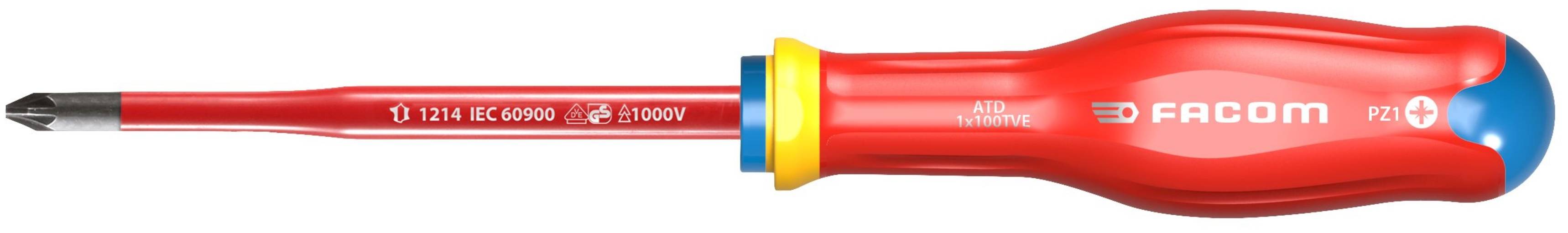 Facom ATD1X100TVE Schraubendreher PROTWIST 1000V PZ1
