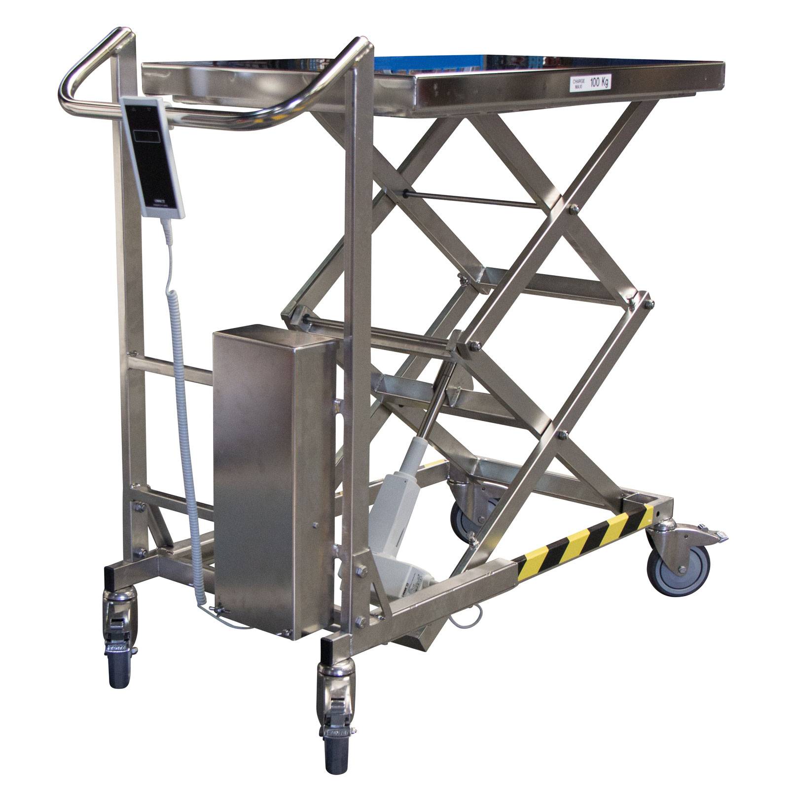 Fimm elektrischer Scherenhubtisch aus Edelstahl mit 100kg Tragkraft