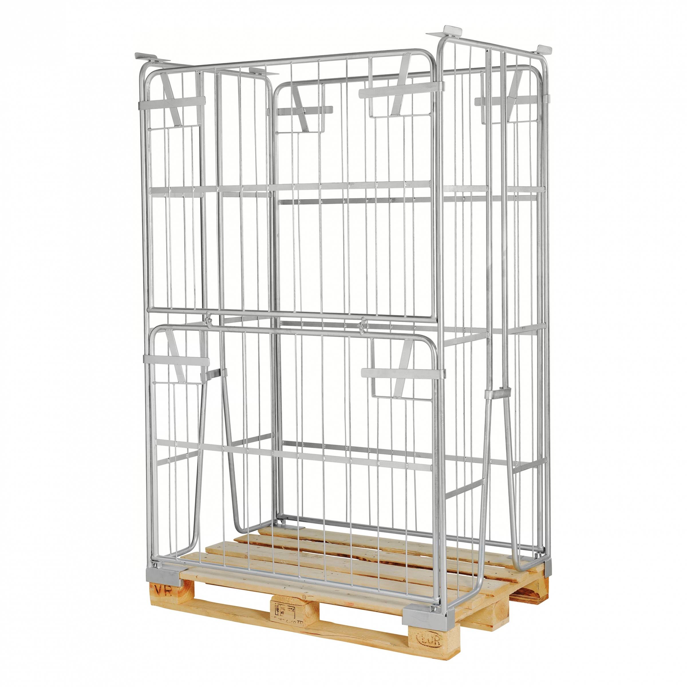 Kongamek Palettencontainer verzinkt 1800mm hoch passend zu Europaletten 1200x800mm