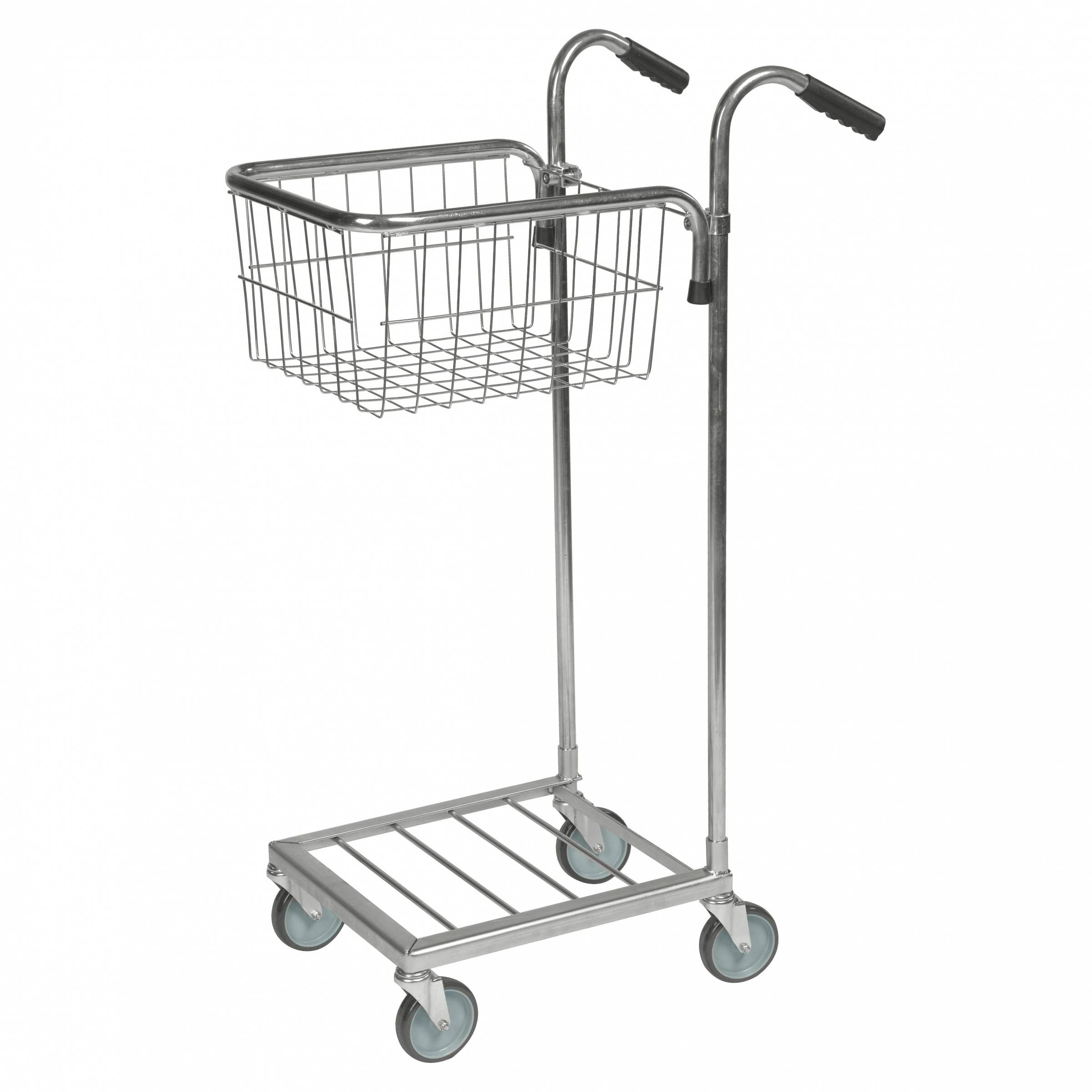 Kongamek Mini- Servierwagen verzinkt mit Korb 415x355x220mm und Bremse