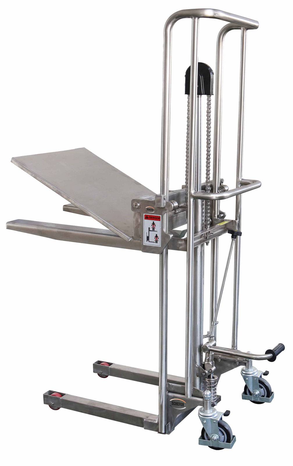 Schefer mobiler Hubtisch Plattformlift PFL Edelstahl Tragkraft 400kg