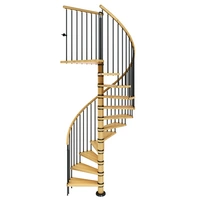 Dolle Spindeltreppe Winnipeg 266,5-292,5cm Geschosshöhe 12 Stufen Ø120cm Buche geölt Dolle Spindeltreppe Winnipeg 266,5-292,5cm Geschosshöhe 12 Stufen Ø120cm Buche geölt