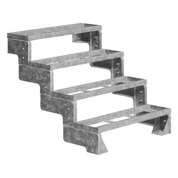 Dolle Außentreppe Gardentop 72-88cm Geschosshöhe mit Einlegerahmen 80cm breit ohne Geländer Dolle Außentreppe Gardentop 72-88cm Geschosshöhe mit Einlegerahmen 80cm breit ohne Geländer